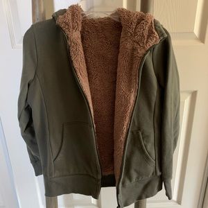 pill lines green zip up hoodie